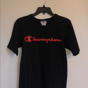 Black and Red Champion T-Shirt